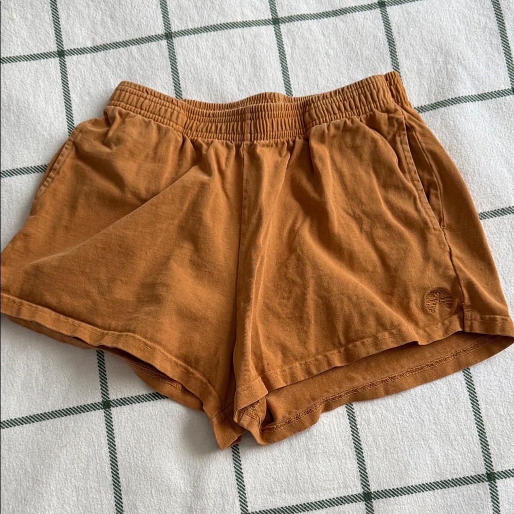 Women’s Athletic Shorts - Rust Orange Performance Shorts